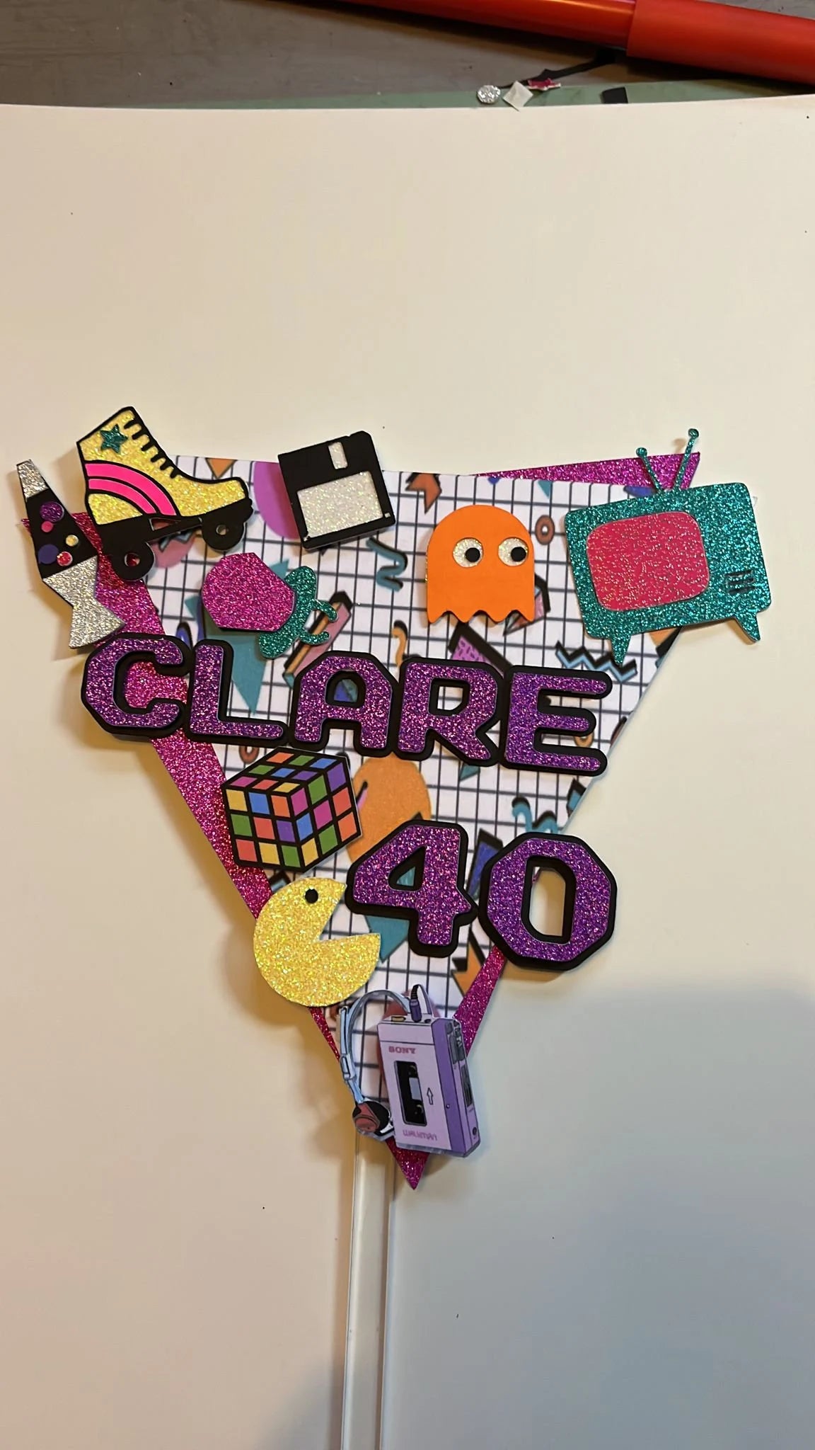 80s cake topper, 80s party, love the 80s, 80s baby, love the 80s, 80’s girl, retro, skating, Lisa frank, Rubik’s cube, 80s theme party