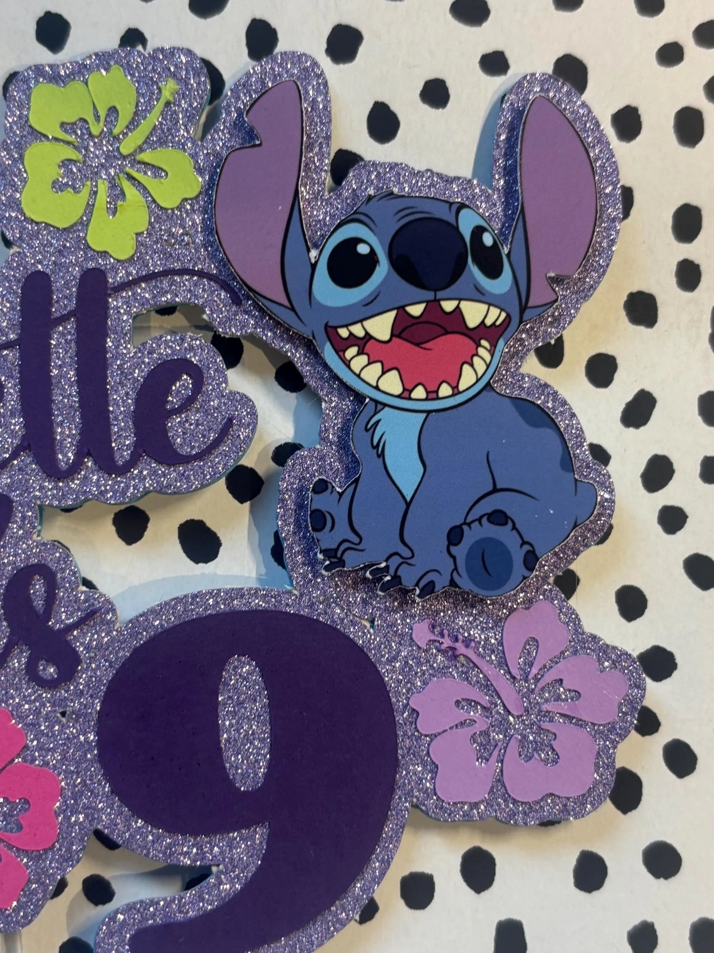 Lilo and Stitch cake topper, Stitch inspired cake topper, alien inspired cake topper, Ohana cake topper, Angel cake topper, Stitch cake