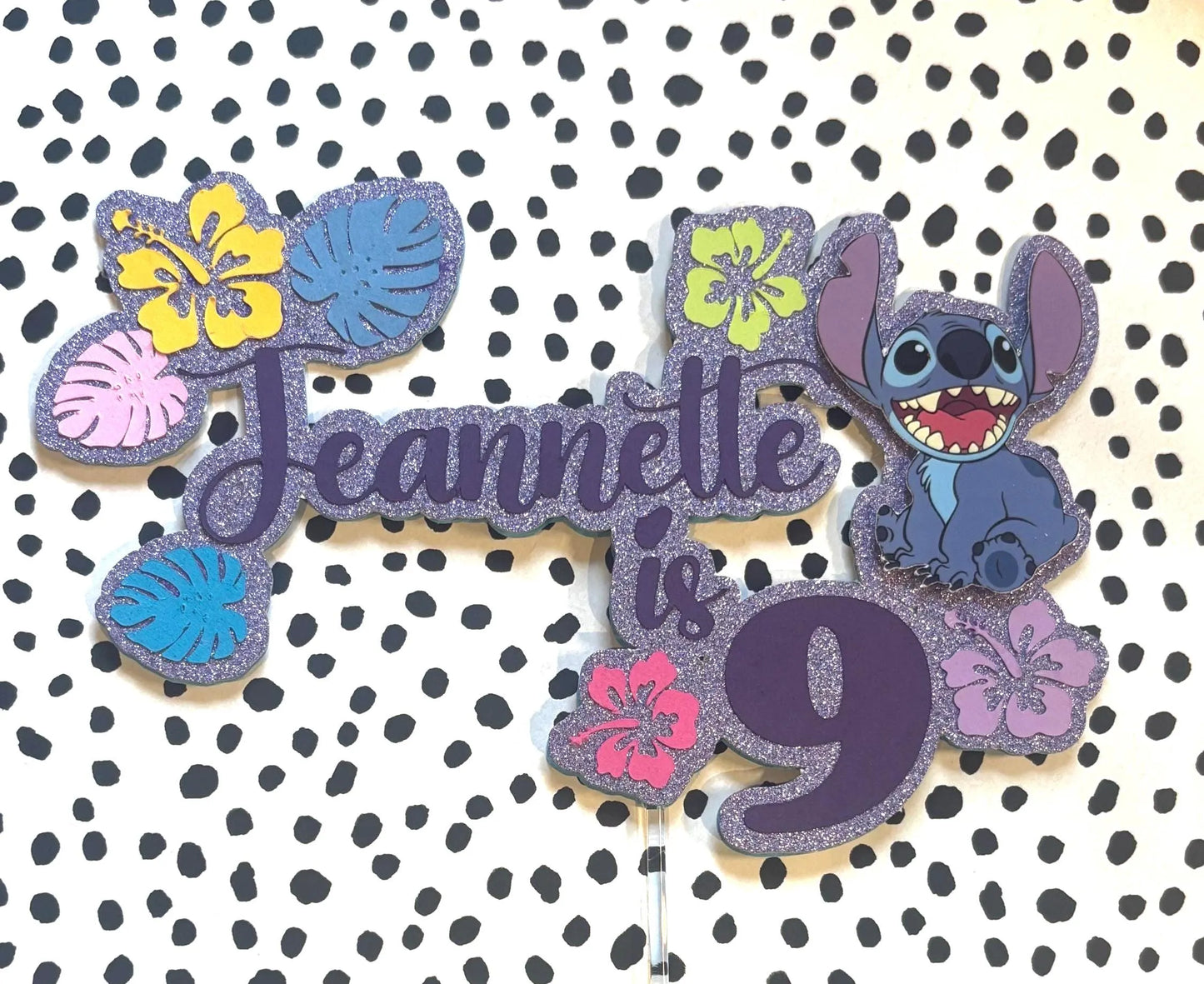 Lilo and Stitch cake topper, Stitch inspired cake topper, alien inspired cake topper, Ohana cake topper, Angel cake topper, Stitch cake
