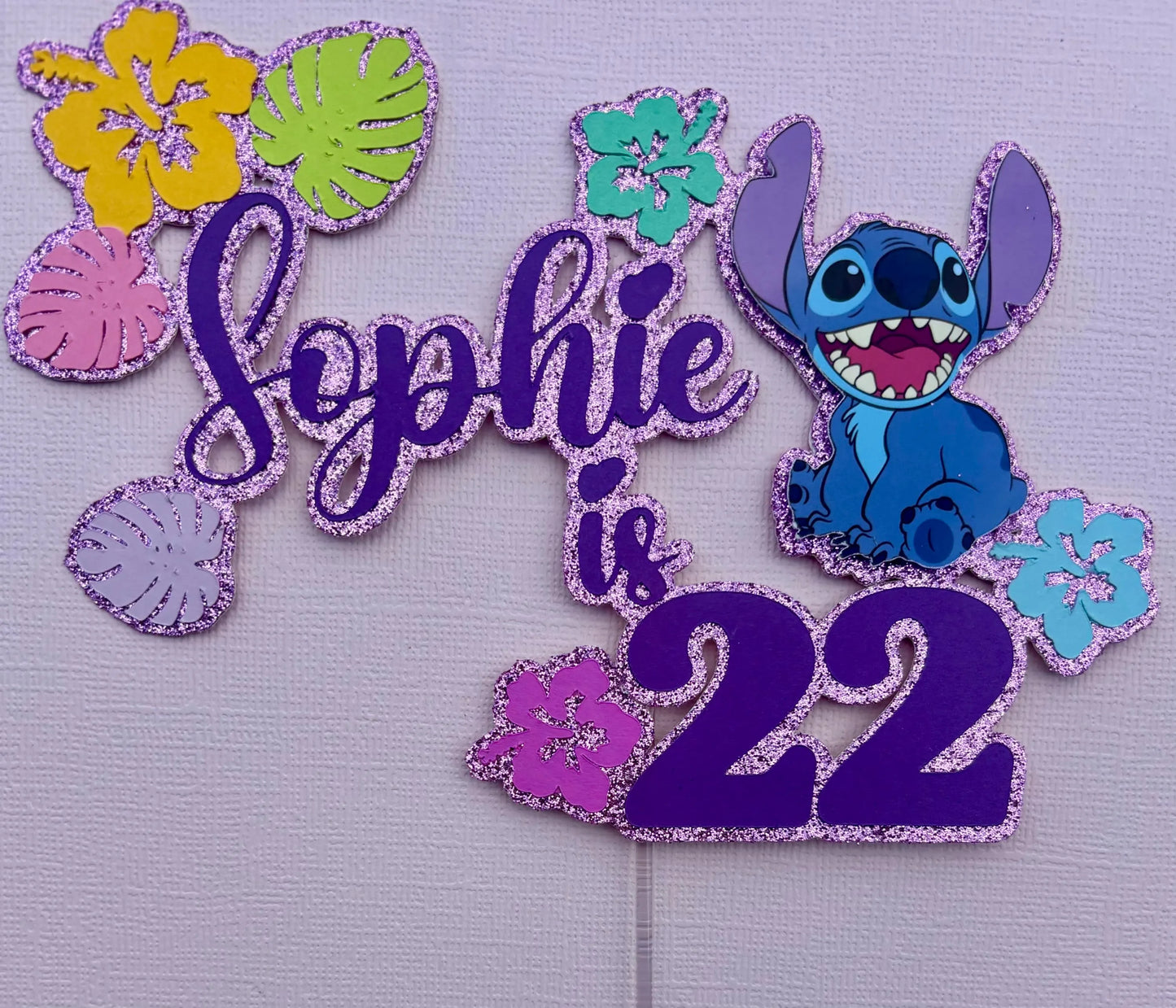 Lilo and Stitch cake topper, Stitch inspired cake topper, alien inspired cake topper, Ohana cake topper, Angel cake topper, Stitch cake