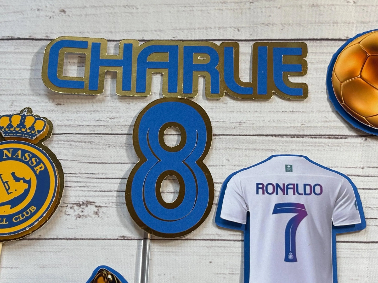 Ronaldo cake topper, CR7 cake topper, Cristiano Ronaldo cake topper, Al-Nasir cake topper, soccer cake topper, football cake topper, footie