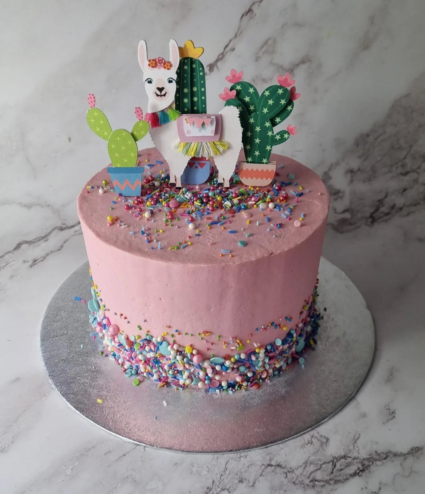 llama cake topper, llama party cake topper, 3D llama, 3D cake topper, cake topper, cute topper, girly cake topper, kids cake topper