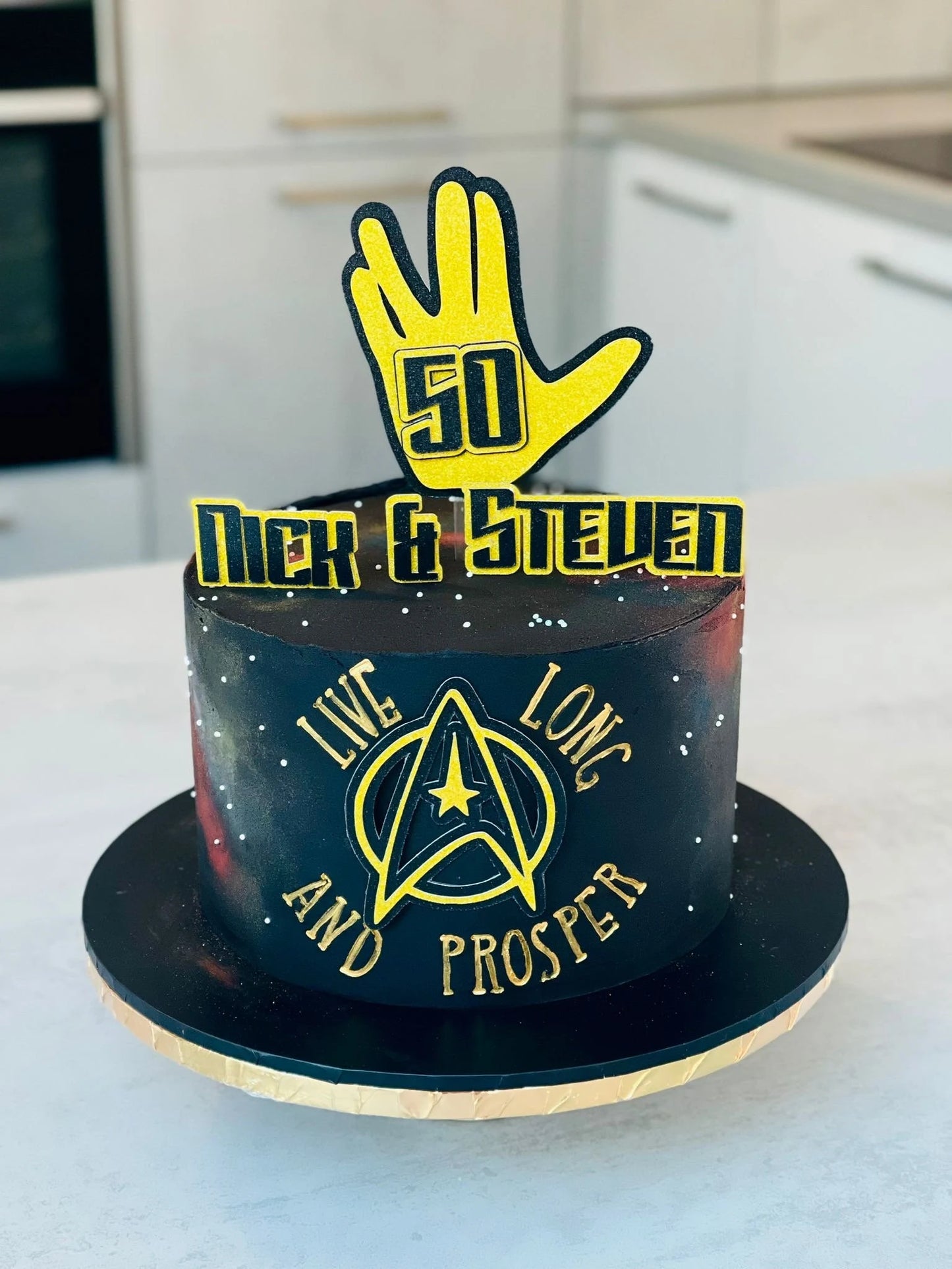 Star Trek inspired cake topper, Dr Spock, Star Trek party, Star Trek cake, Star Trek cake topper, Vulcan