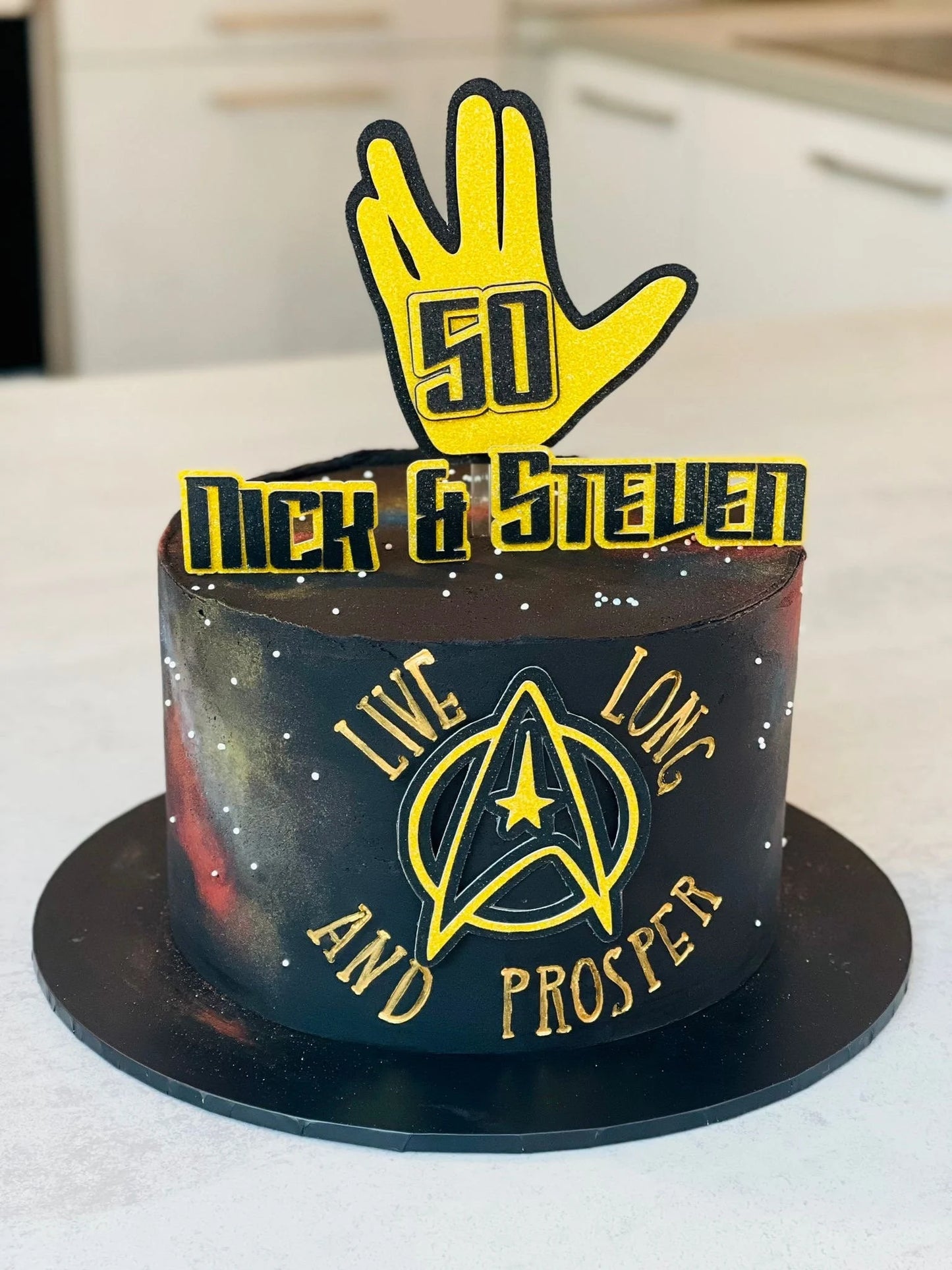 Star Trek inspired cake topper, Dr Spock, Star Trek party, Star Trek cake, Star Trek cake topper, Vulcan