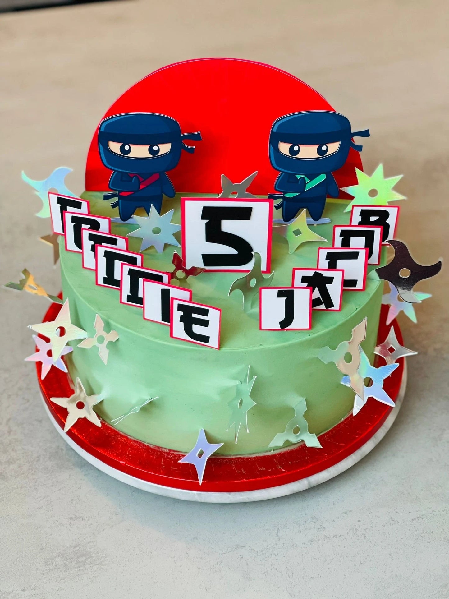 Ninja cake topper, Ninjago cake topper, Manga cake topper, Ninja fighter, japanese fighter, kids ninja party, japanese party, manga party