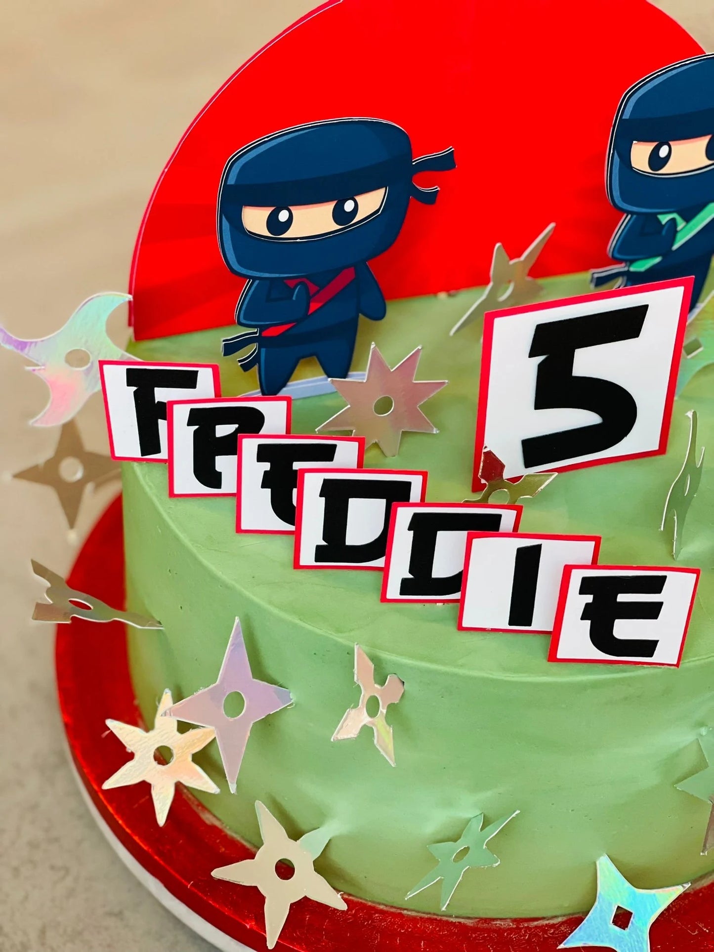 Ninja cake topper, Ninjago cake topper, Manga cake topper, Ninja fighter, japanese fighter, kids ninja party, japanese party, manga party