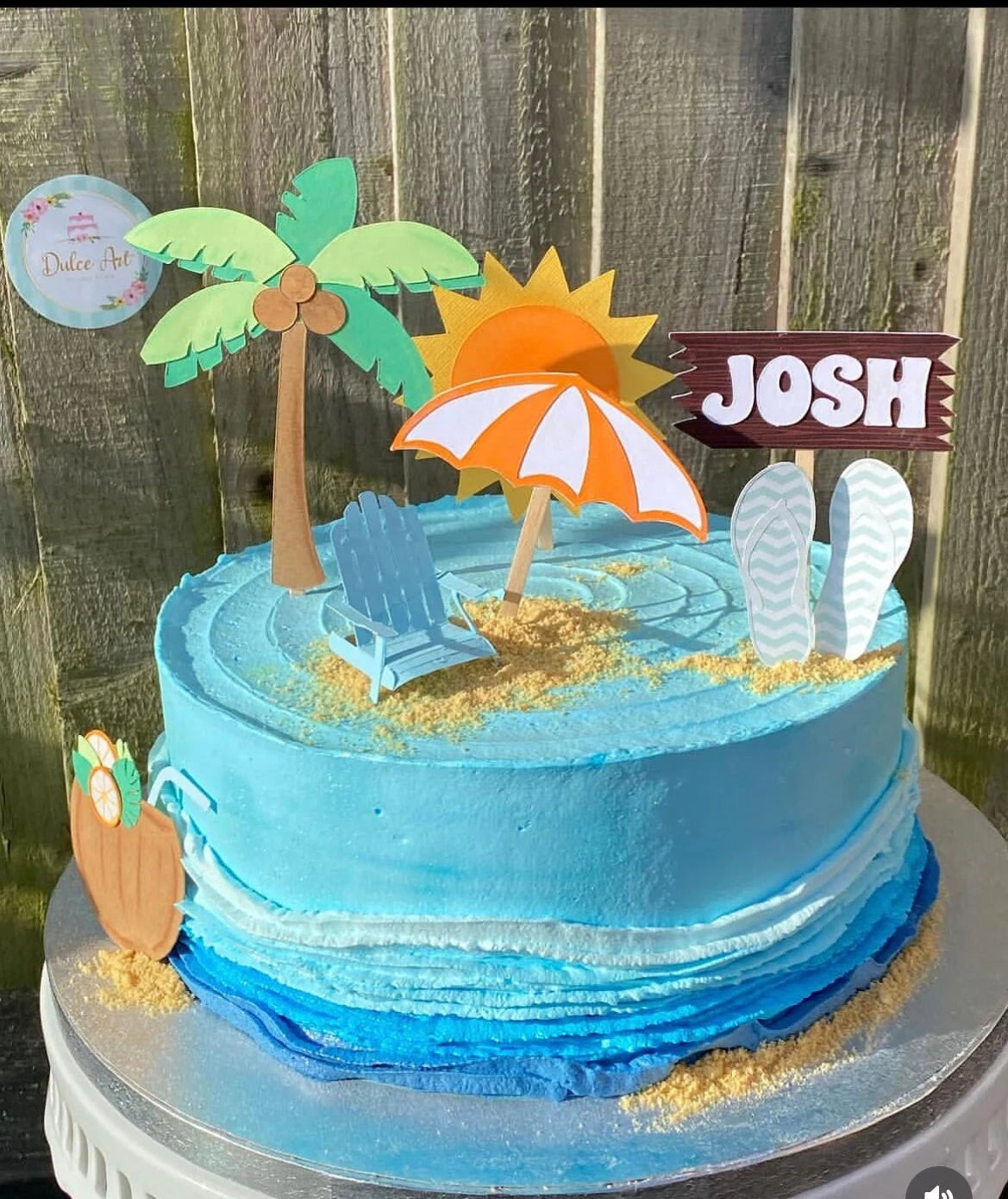Surfing cake topper, Beach cake topper, beach party, surfer cake topper, tropical cake topper, surfing, beach, seaside, surfboard, pool