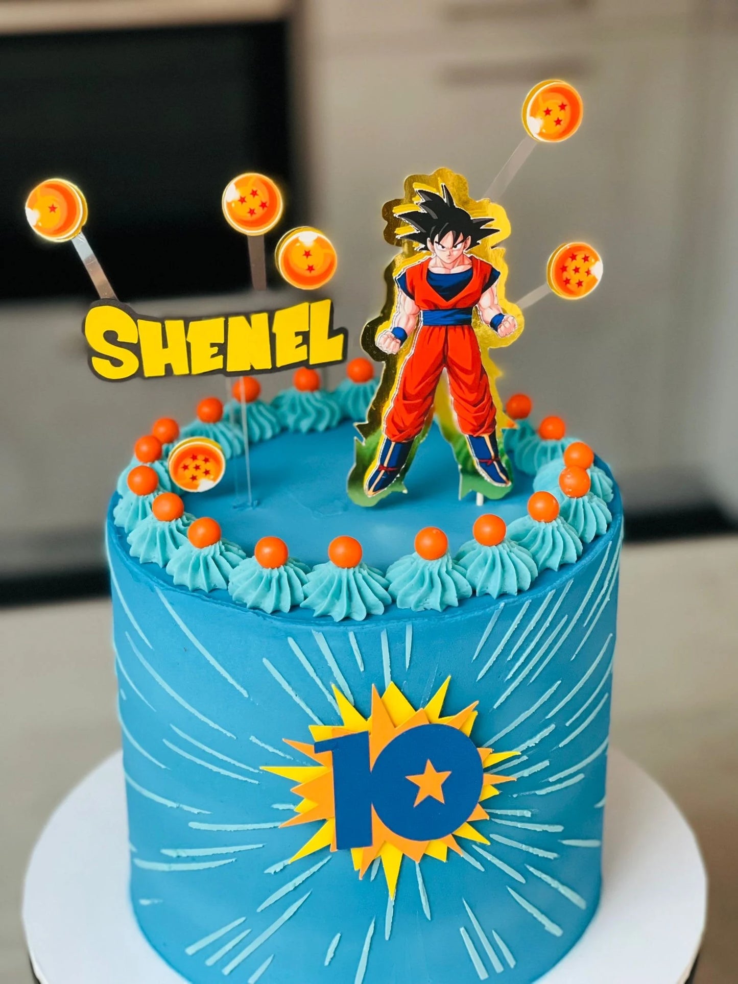 Goku Caketopper, Dragon Ball Z cake topper, anime cake topper, Goku cake, Goku party, Dragonball party, dragonball cake, dragon ball z cake