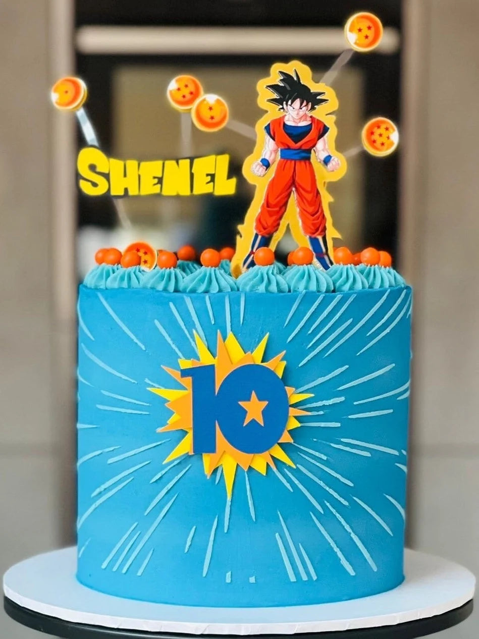 Goku Caketopper, Dragon Ball Z cake topper, anime cake topper, Goku cake, Goku party, Dragonball party, dragonball cake, dragon ball z cake