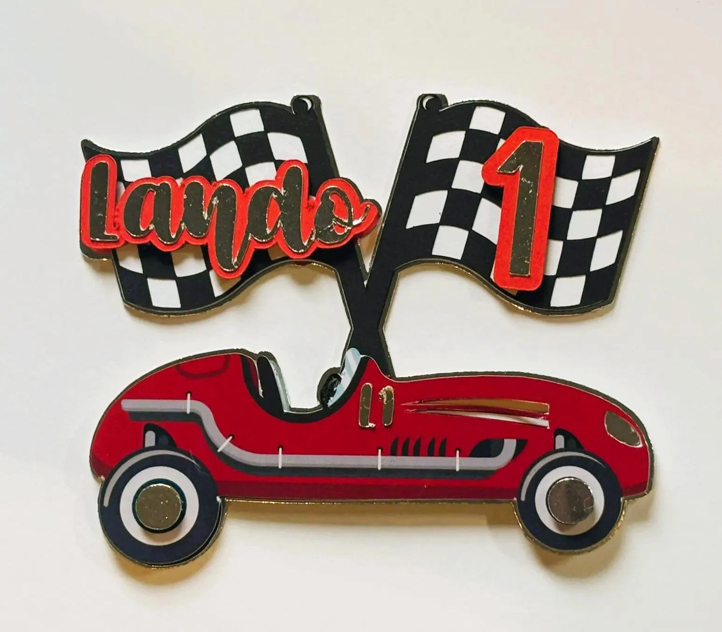 Two fast cake topper, Racing car, racing cake topper, racing party, racing cake,  vintage car, vintage cake topper, vintage racing