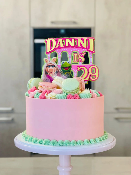 Muppets cake topper, Miss piggy, Kermit party, Puppets show cake topper, frog cake topper, Piggy cake topper, Kermit and Piggy cake topper, Puppets party