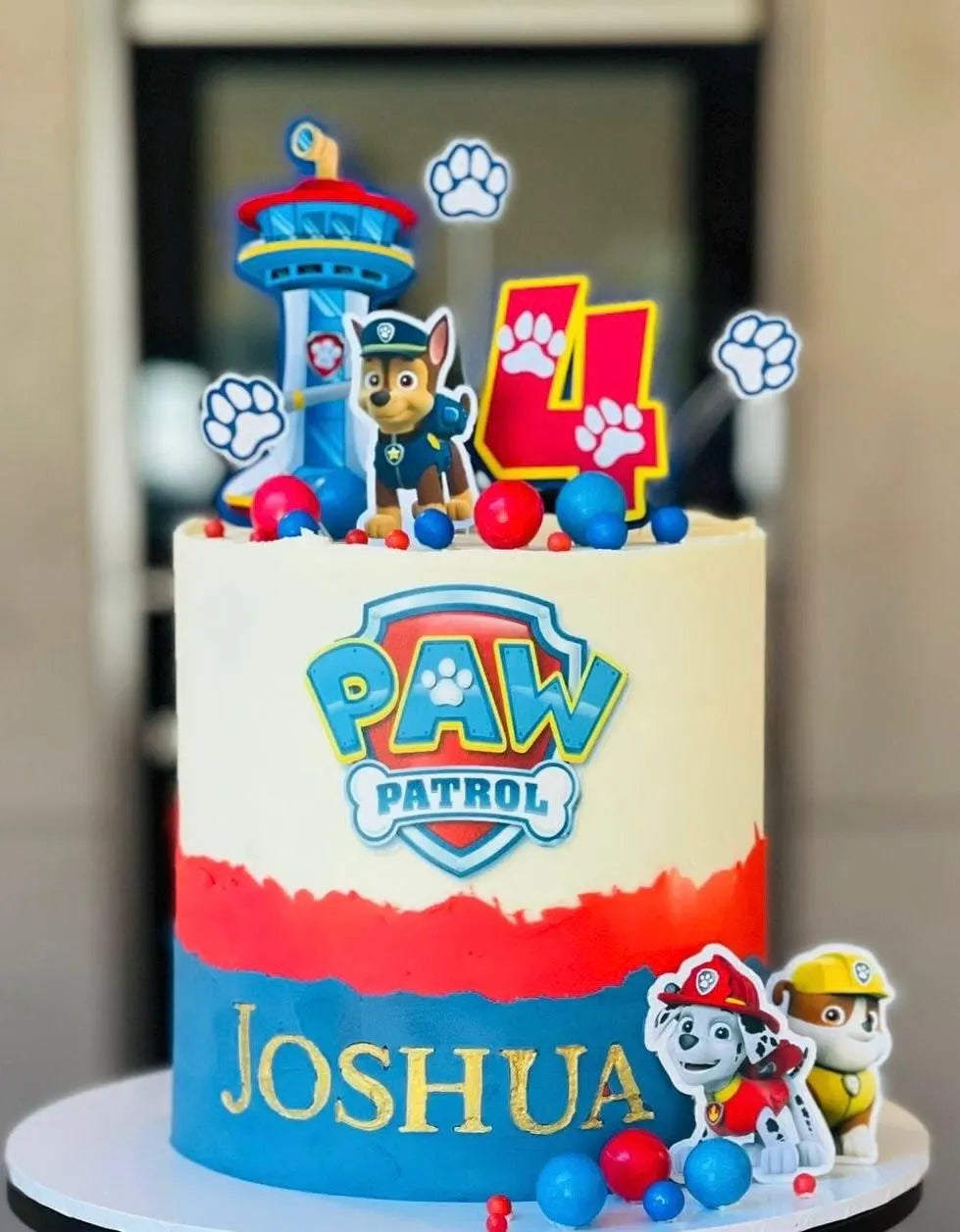 Dog Patrol cake, Paw cake topper, Patrol cake topper, Dog Patrol cake topper, dog party, Paw, Patrol, Chase, Rubble