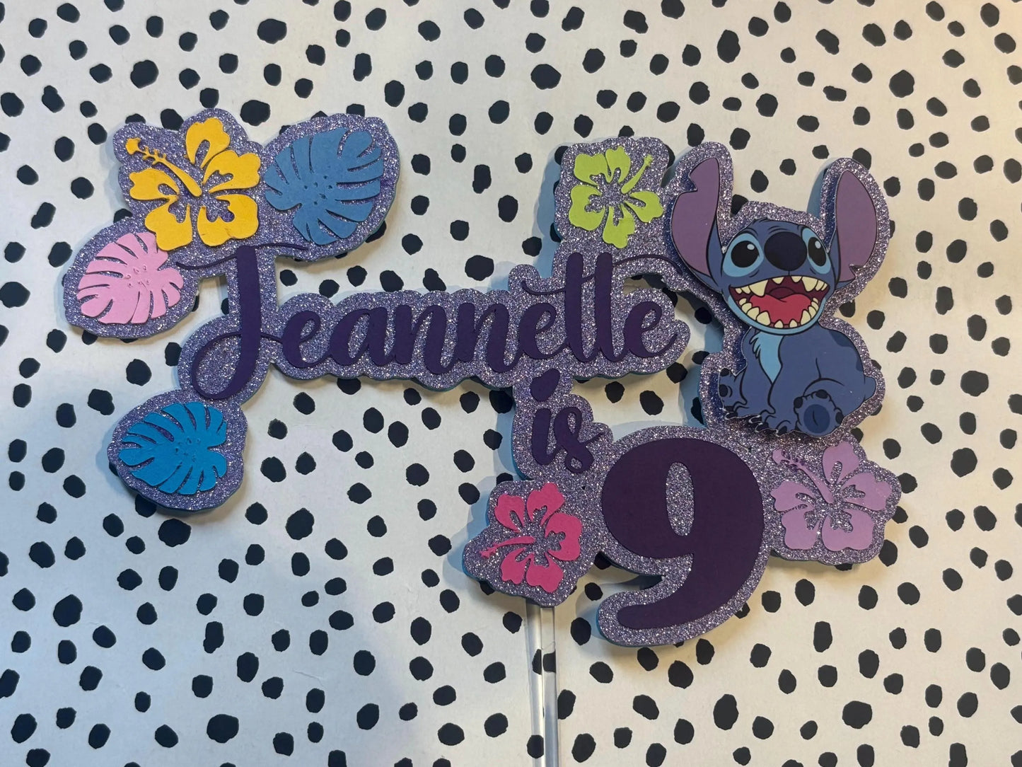 Lilo and Stitch cake topper, Stitch inspired cake topper, alien inspired cake topper, Ohana cake topper, Angel cake topper, Stitch cake