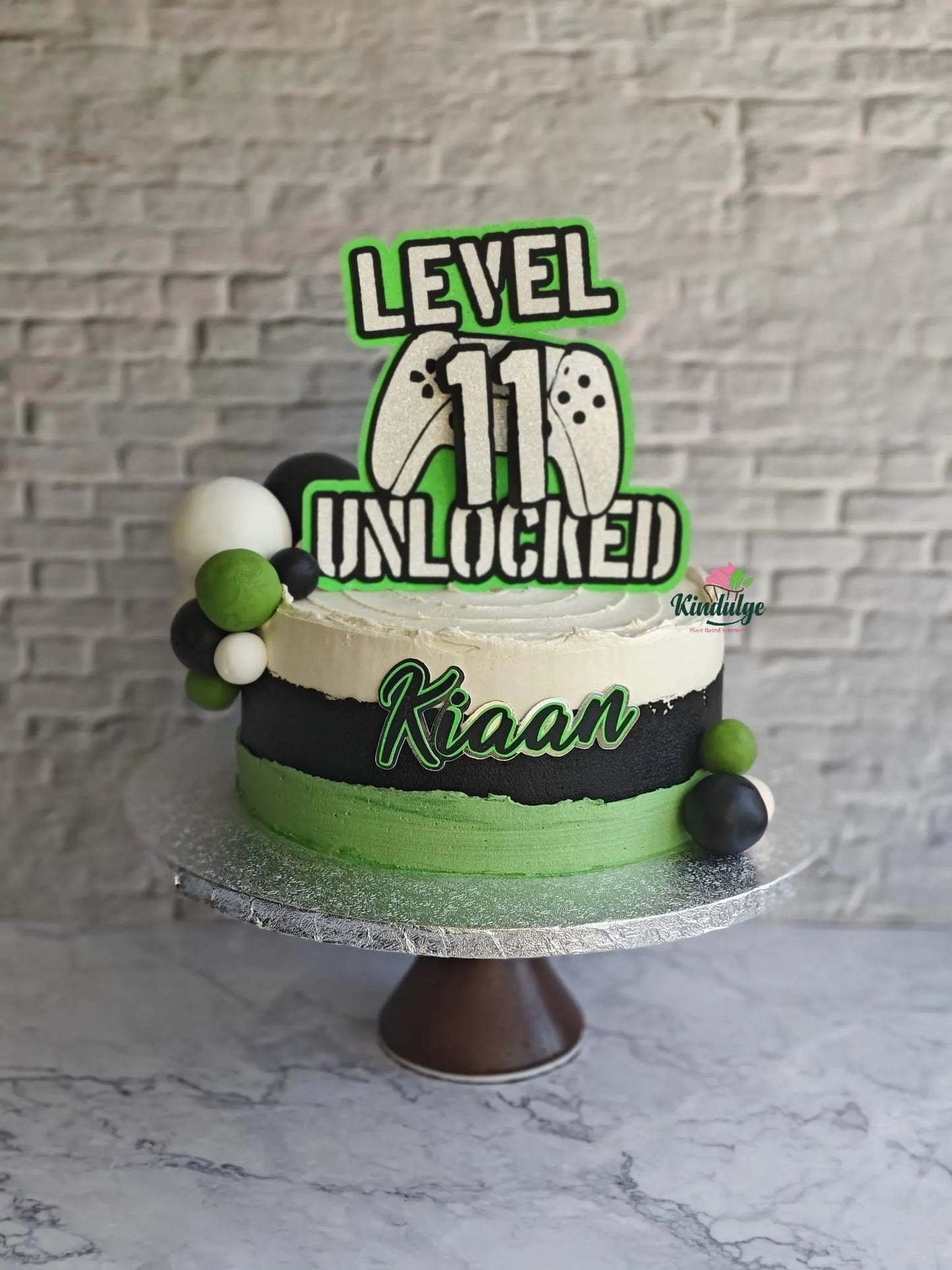 Personalised Gaming Controller Cake Topper, Deluxe Double Layer Games Control Glitter ANY NAME / AGE gaming cake topper, gamer controller