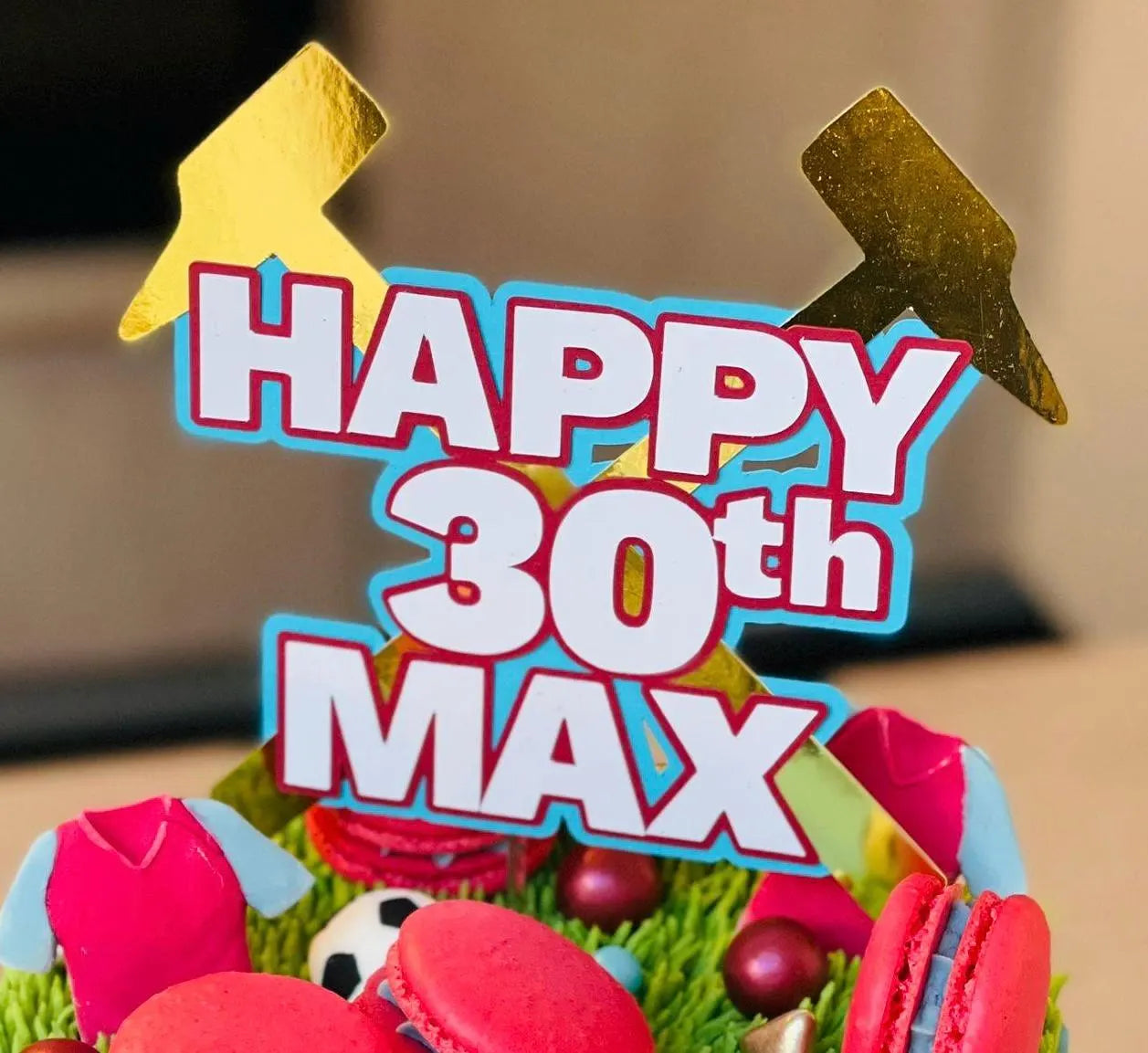 West Ham FC, West Ham cake, West Ham cake topper, West Ham football club, West Ham football, West Ham Football cake, West Ham