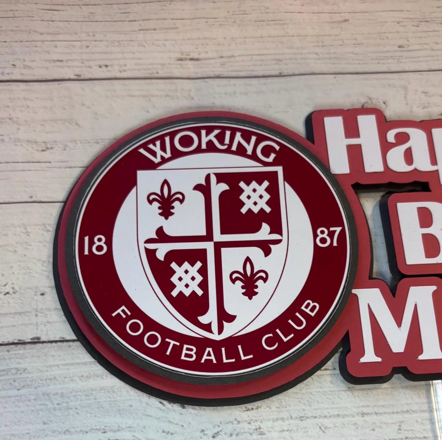 Woking football cake topper, Woking FC
