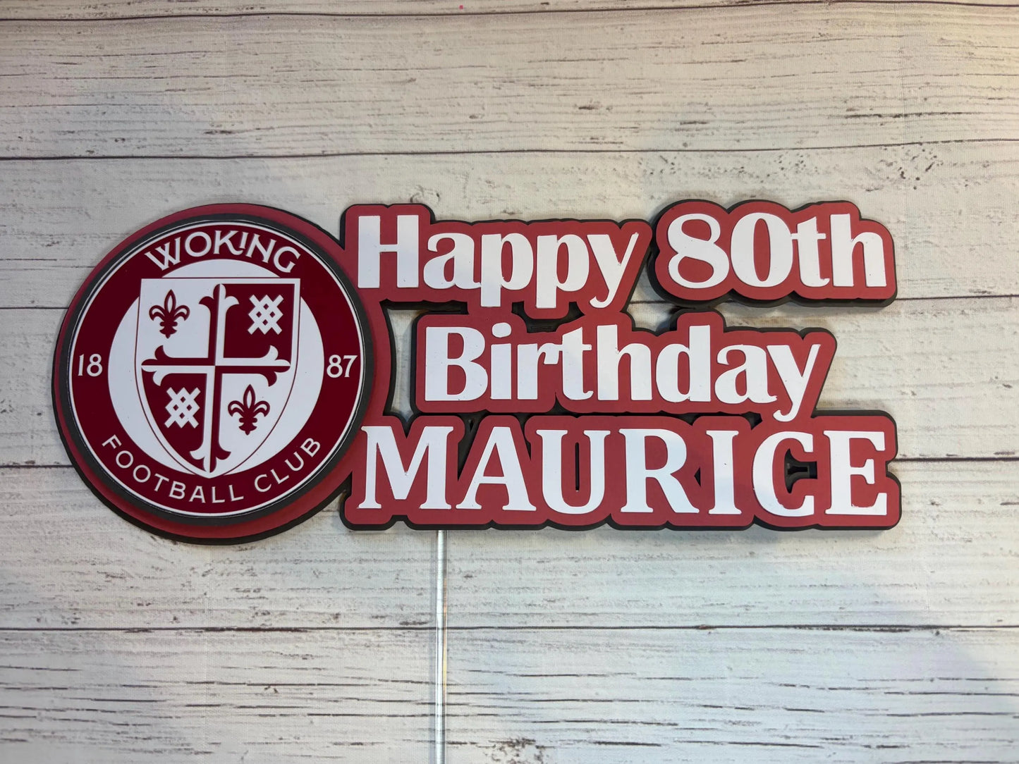Woking football cake topper, Woking FC