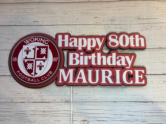Woking football cake topper, Woking FC
