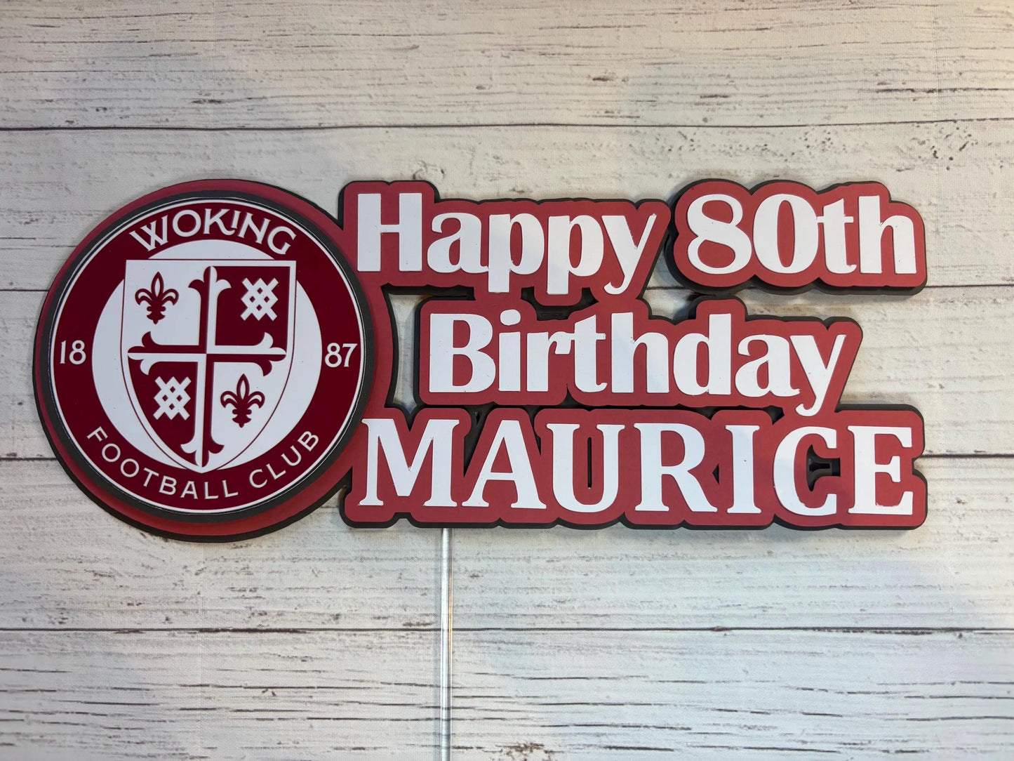 Woking football cake topper, Woking FC