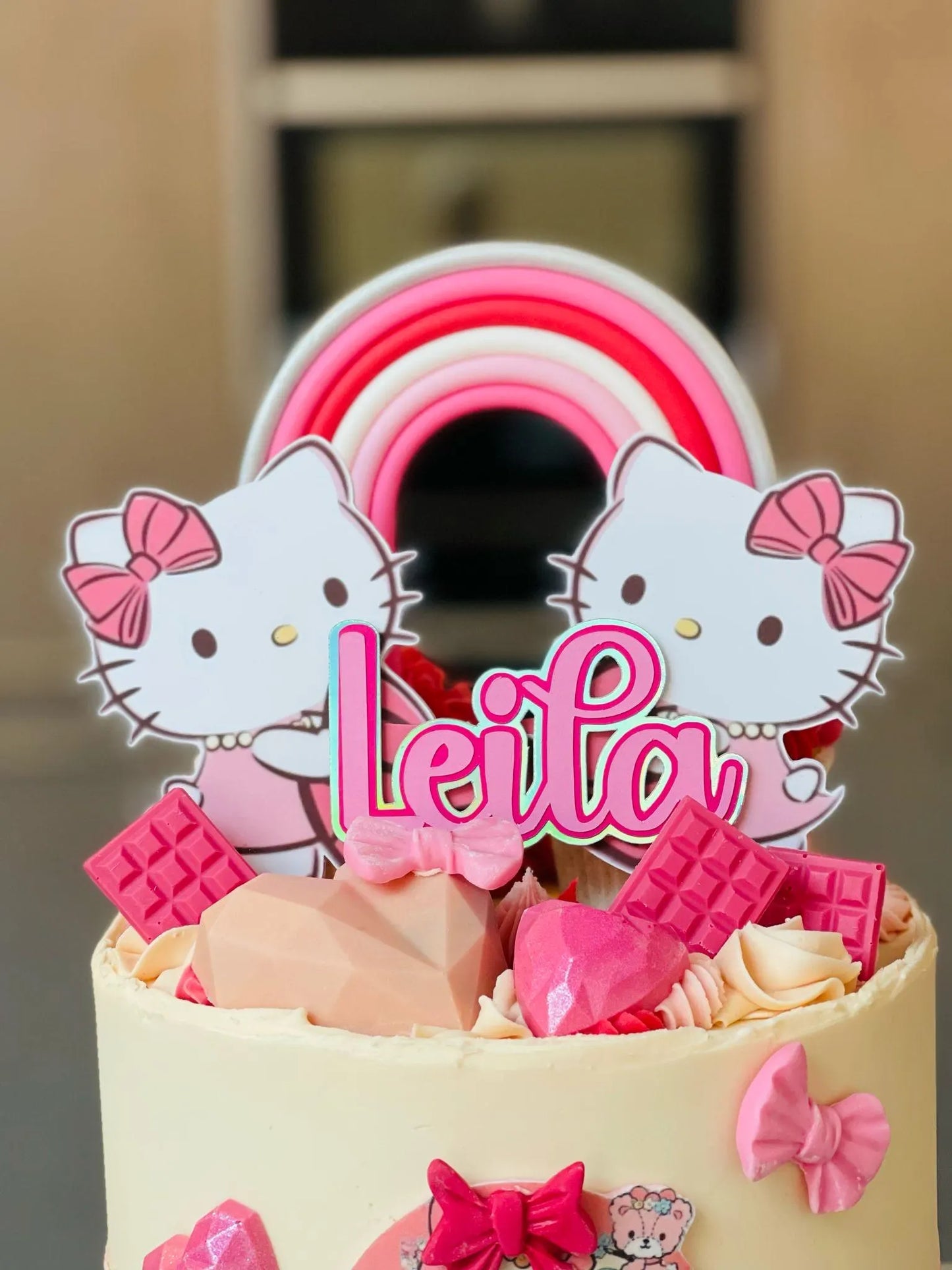 Hello Kitty cake topper, Hello kitty cupcake topper, Hello Kitty party, Hello kitty theme, Hello Kitty decor, Hello Kitty, Kawaii party