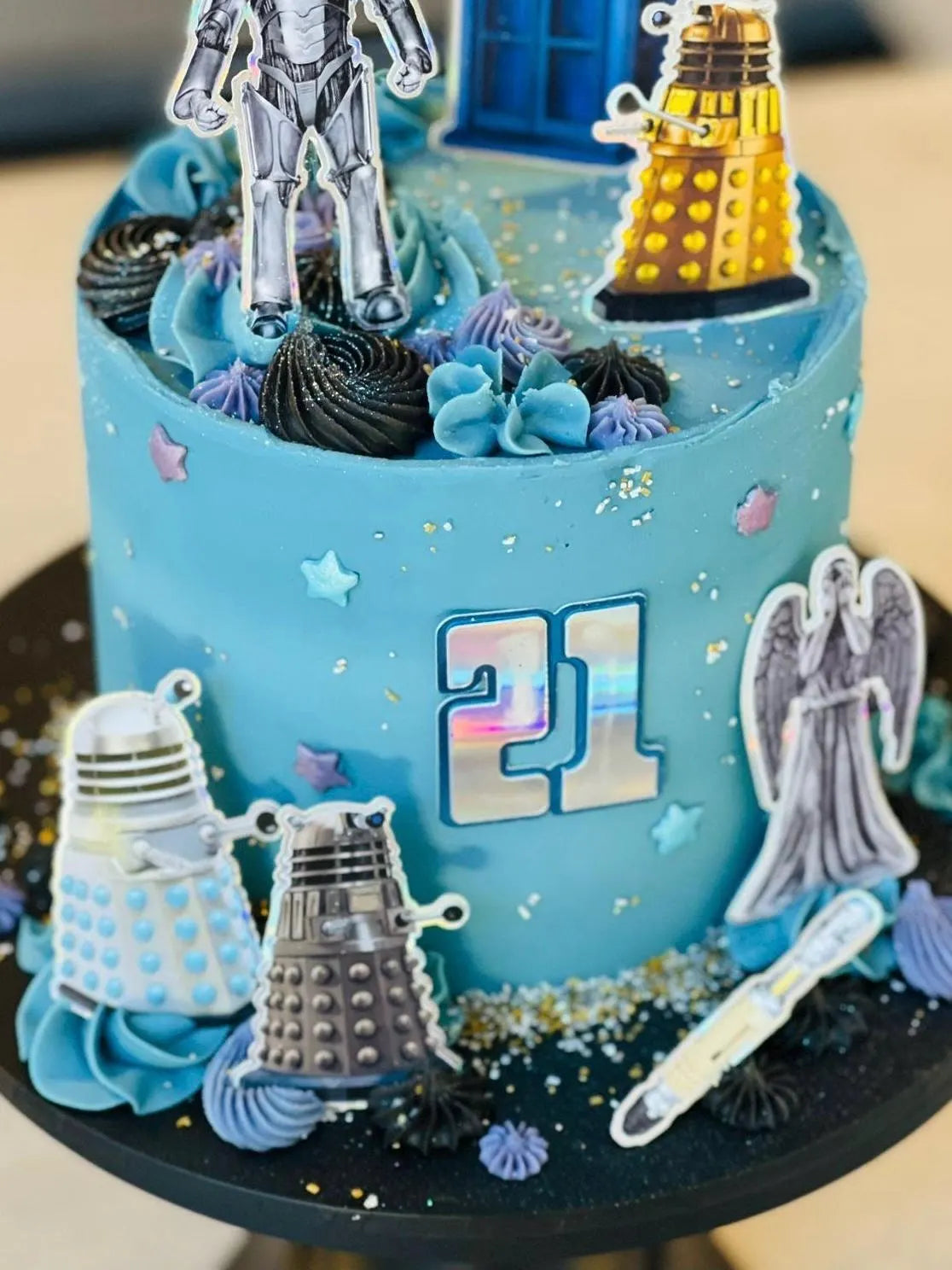 Dr Who, Doctor, the Doctor, geeky cake topper, nerd cake topper, who cake topper, doctor cake topper, weeping angel, cyber robot, sonic screwdriver