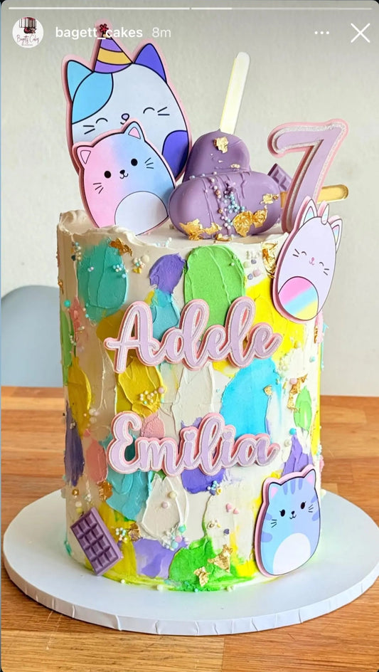 Squishmallow cake topper, squishmallow cupcake topper, squishmallow party, squishmallow theme, squishmallow cake, squishmallow cupcake